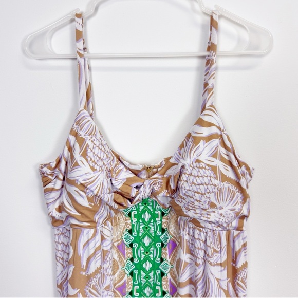 Lilly Pulitzer Dress Womens Size 14 Multicolor Floralie Maxi Tank Strap NWT - Picture 3 of 15